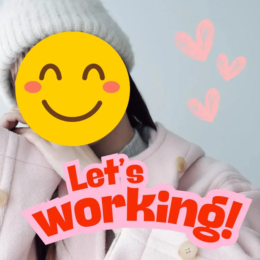 冬服の女性