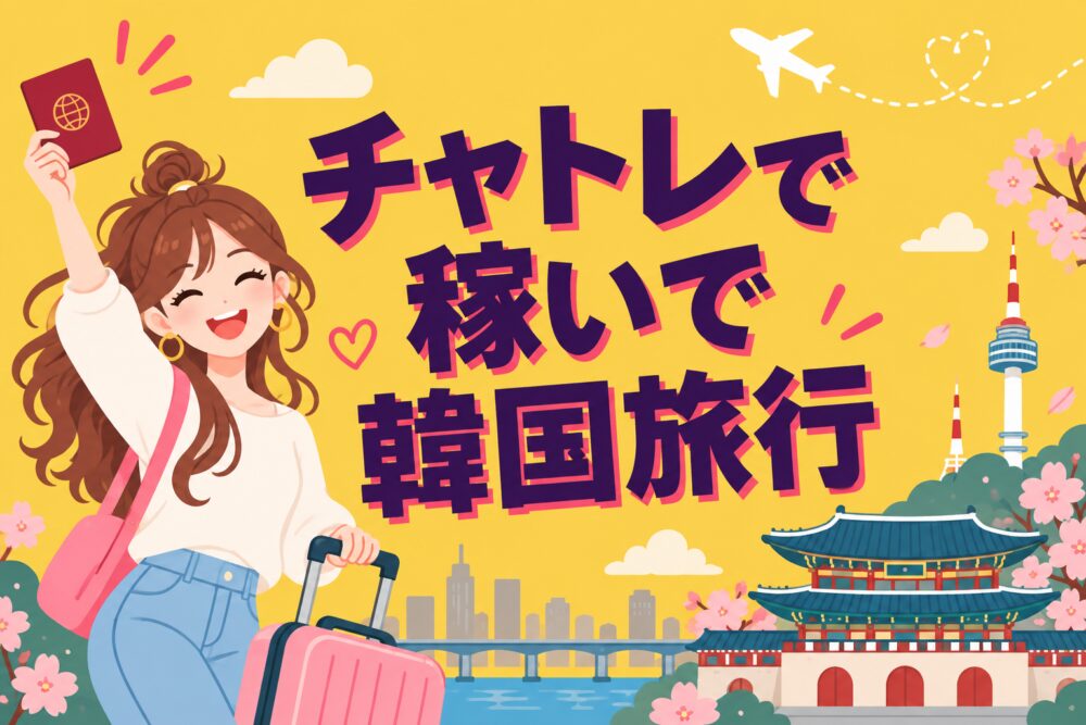 チャトレで稼いで韓国旅行
