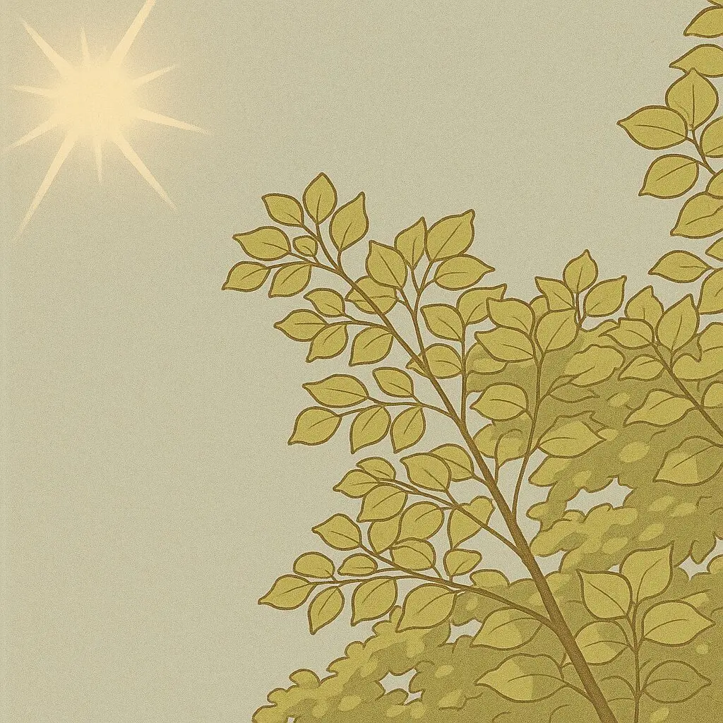 太陽と枝