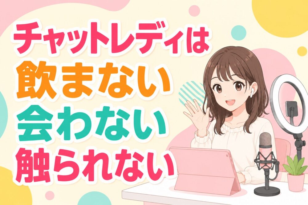 チャットレディは飲まない会わない触られない