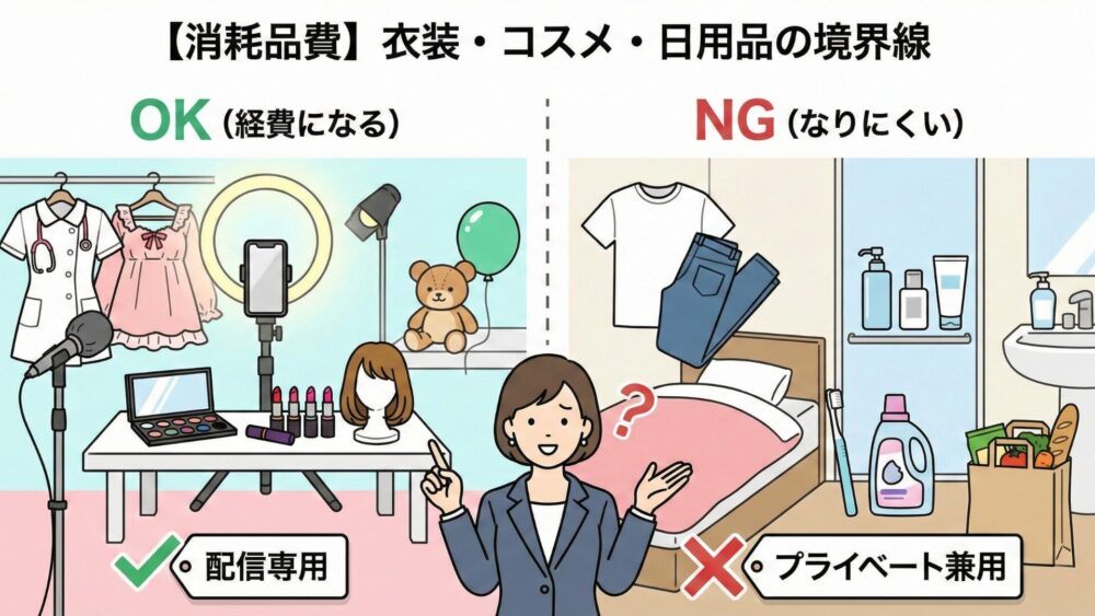 衣装・コスメ・日用品の境界線