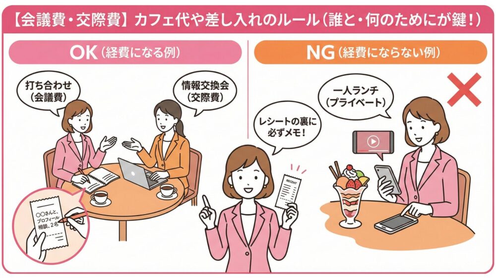 カフェ代や差し入れのルール