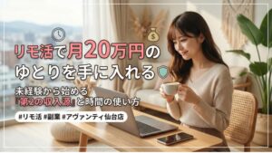 リモ活で月20万円のゆとりを手に入れる