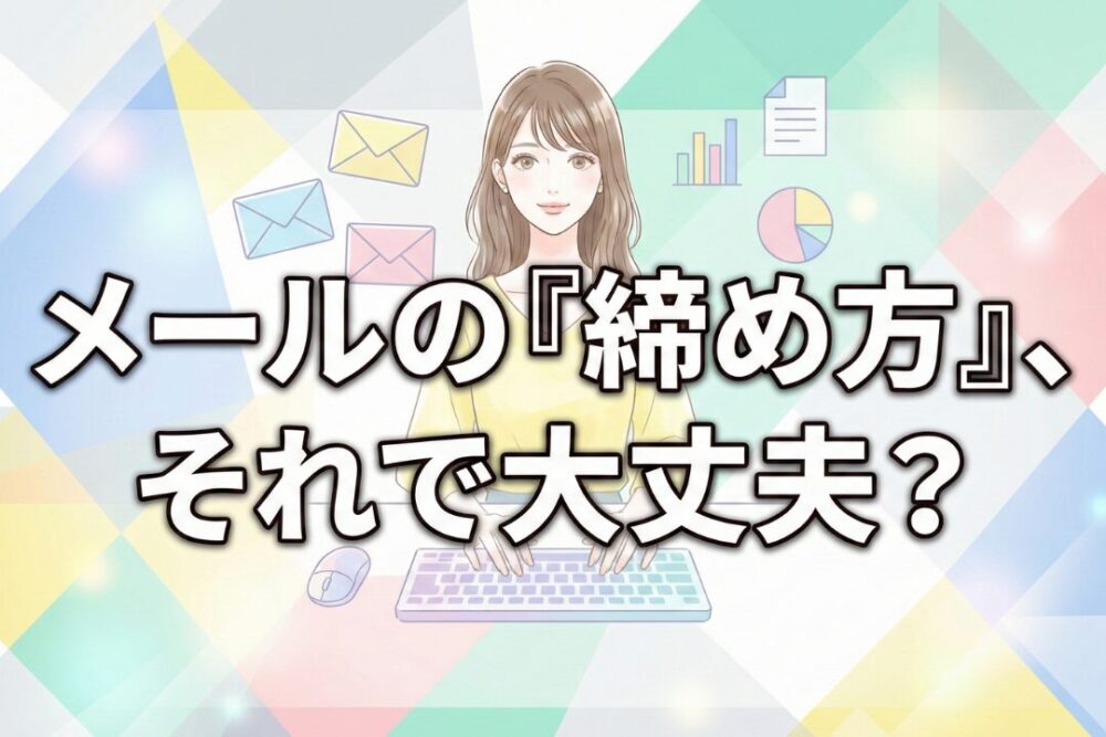 メールの締め方、それで大丈夫？