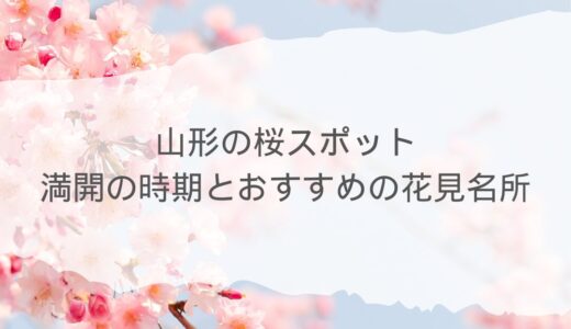 山形の桜スポット：満開の時期とおすすめの花見名所