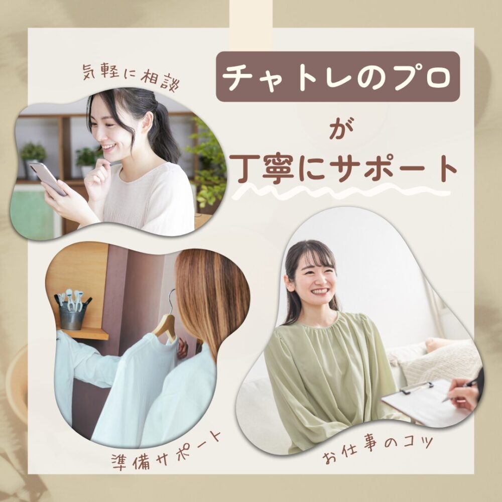 チャトレのプロが丁寧にサポート