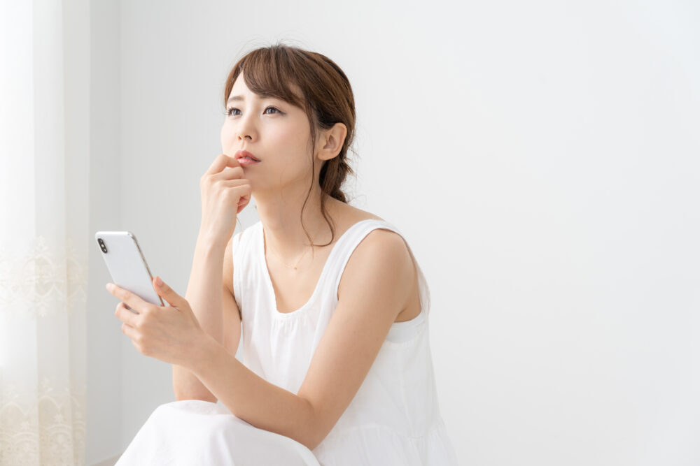 不安になる女性