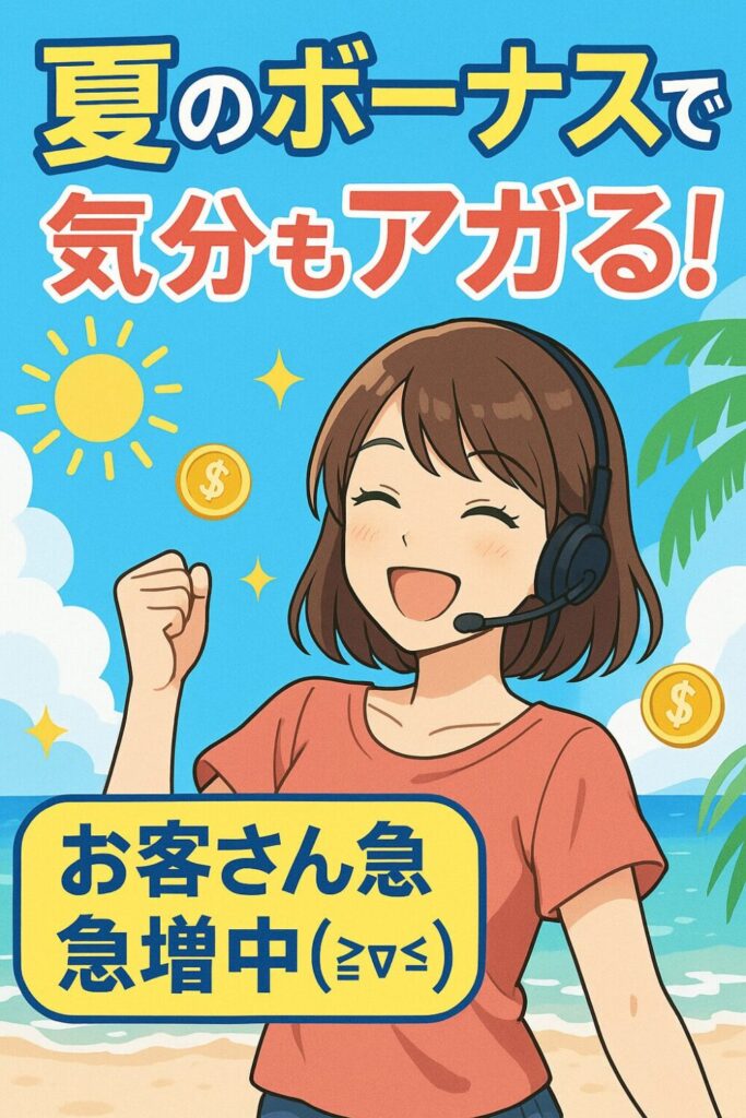 夏のボーナスで気分もアガる!