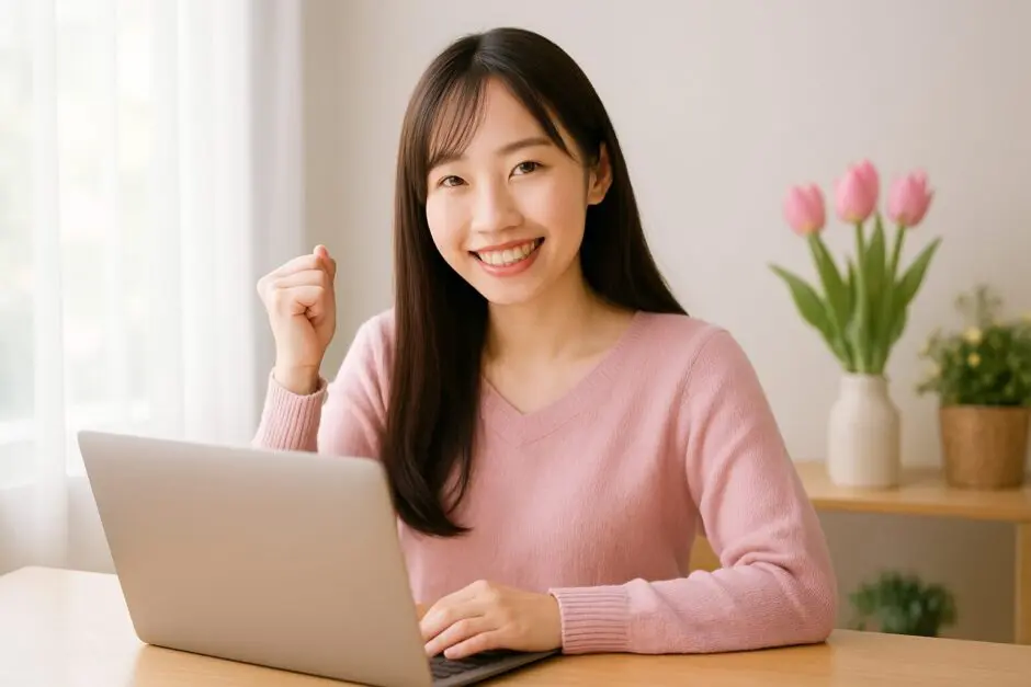 仕事をする女性