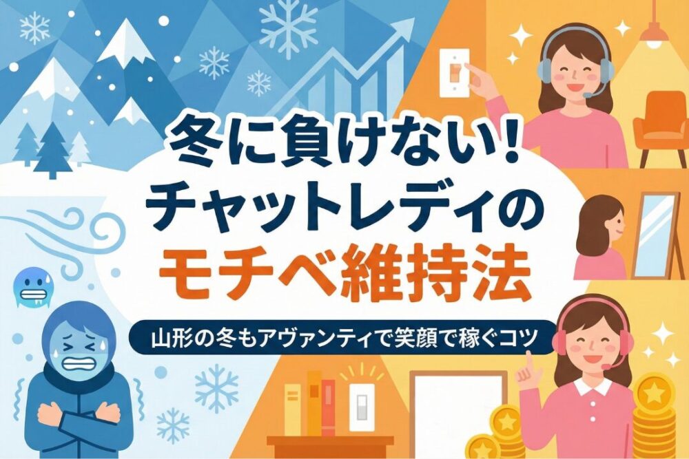 冬に負けない!チャットレディのモチベ維持法