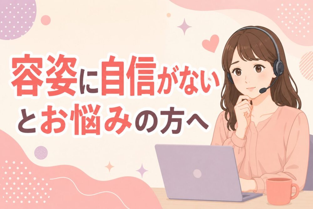 容姿に自信がないとお悩みの方へ